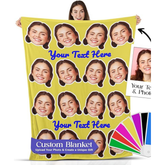 Derrial Custom Baby Photo Blanket - Made in USA Growth Memory