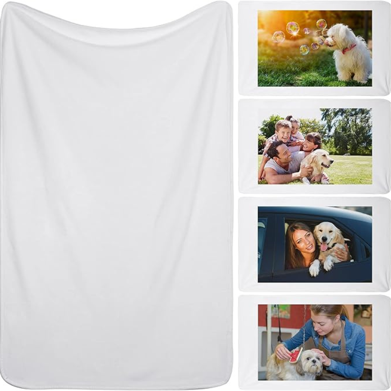 Derrial Custom Pet Photo Blanket - Made in USA Dog Cat Prints