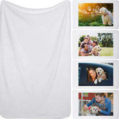 Derrial Custom Pet Photo Blanket - Made in USA Dog Cat Prints