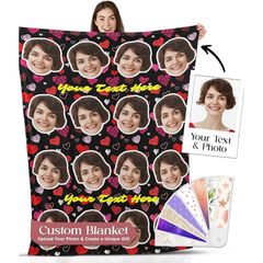 Derrial Custom Baby Photo Blanket - Made in USA Growth Memory