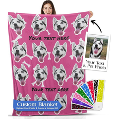 Derrial Custom Baby Photo Blanket - Made in USA Growth Memory